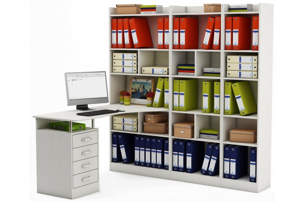 Письменный стол Атлант-1864 АТЛ белый