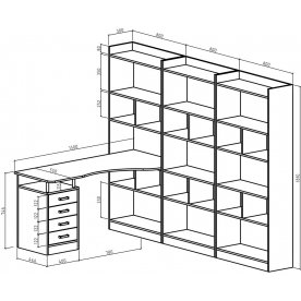 Письменный стол Атлант-1888