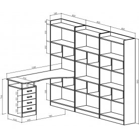 Письменный стол Атлант-1888