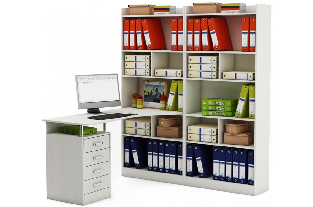 Письменный стол Атлант-188 АТЛ белый