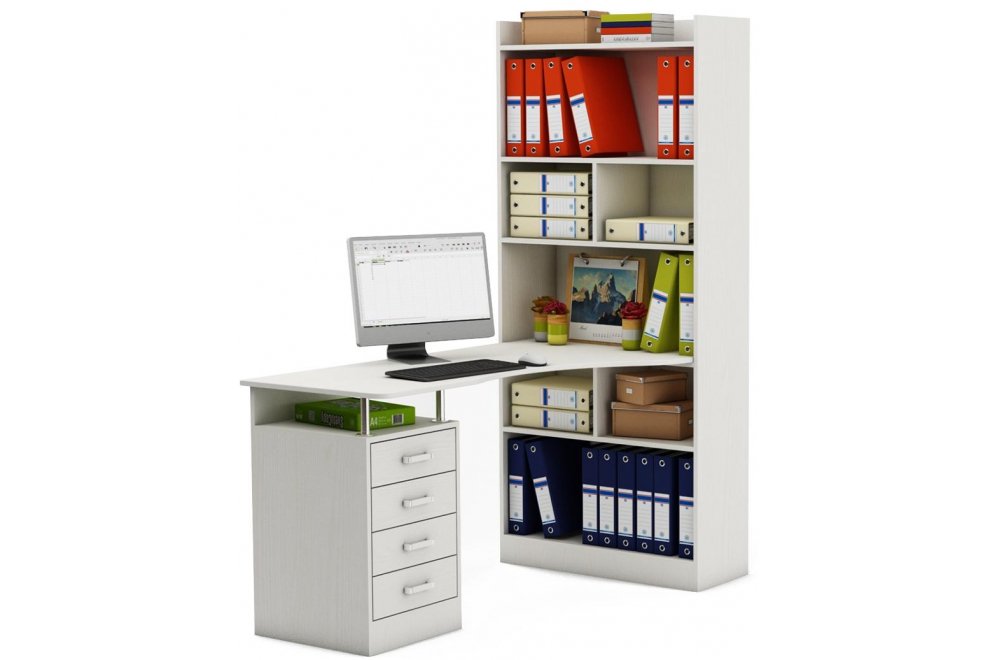 Письменный стол Атлант-18 АТЛ белый