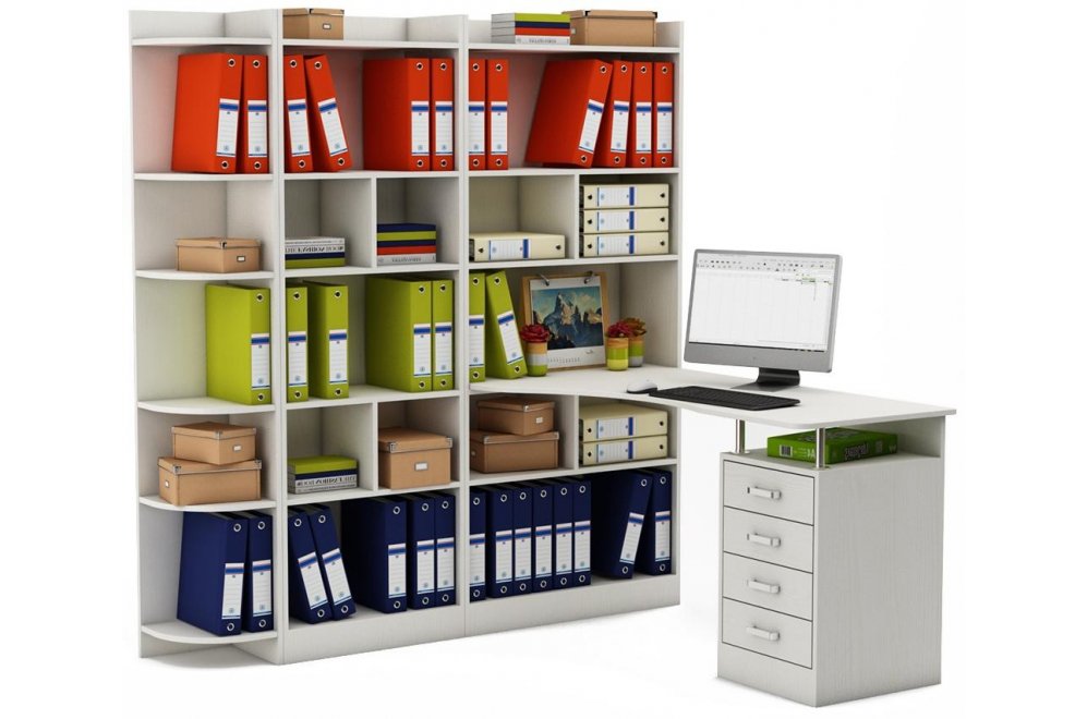 Письменный стол Атлант-2863 АТЛ белый