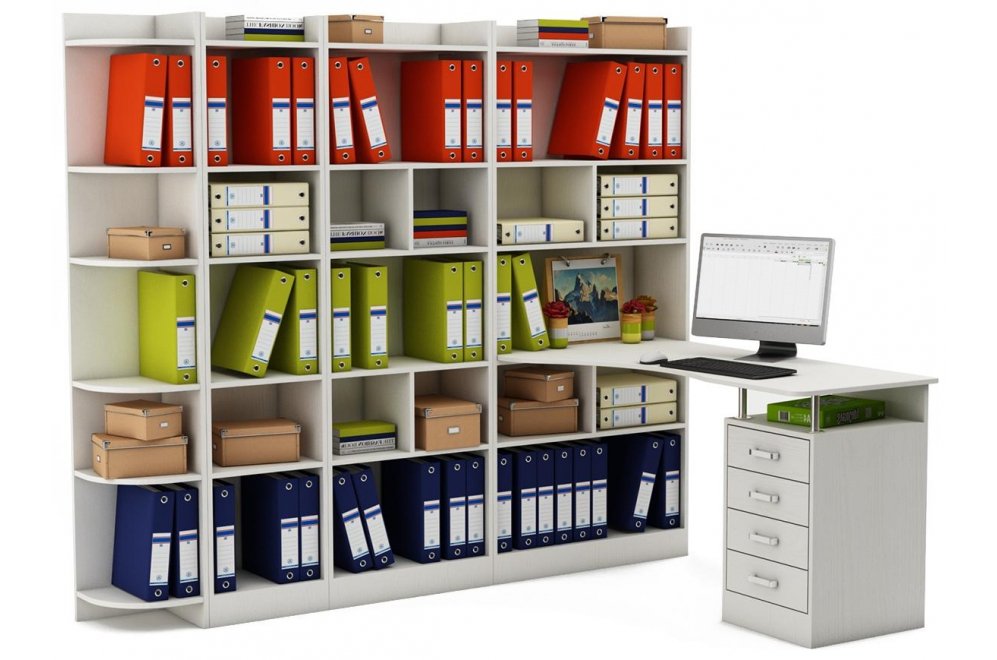 Письменный стол Атлант-28643 белый