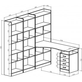 Письменный стол Атлант-2866