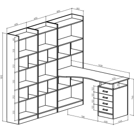Письменный стол Атлант-2866