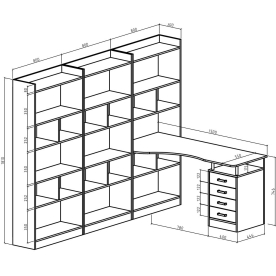 Письменный стол Атлант-2888