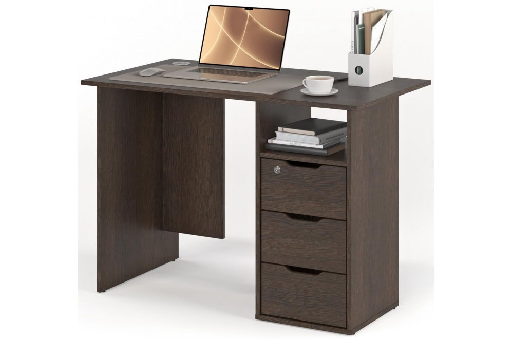 Письменный стол Банга-63 107x75x60 правый венге
