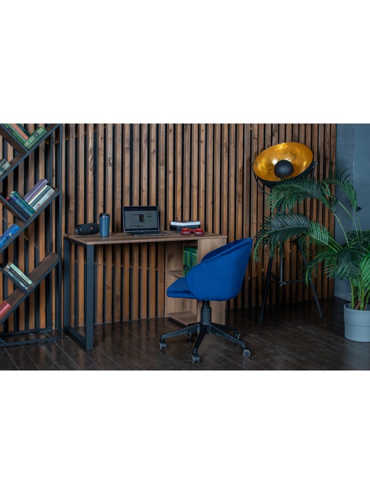 Письменный стол Битти Лофт 116х60х75 дуб делано темный / черный матовый