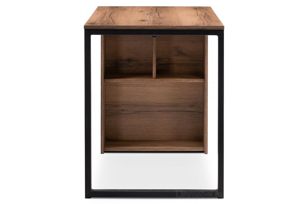 Письменный стол Битти Лофт 116х60х75 дуб делано темный / черный матовый