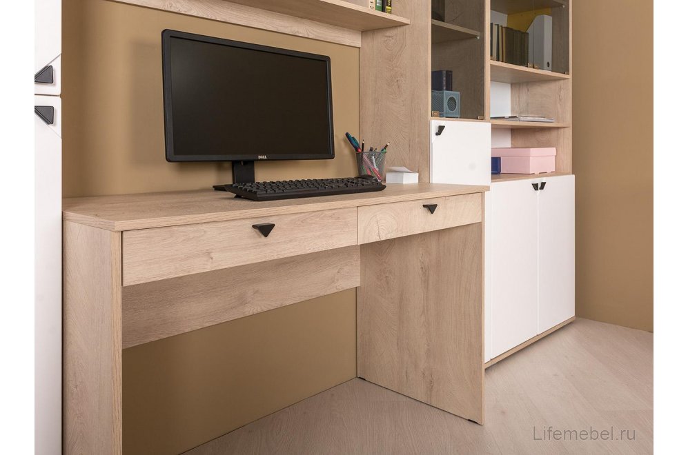 Письменный стол Бостон 12.69 дуб эндгрейн элегантный