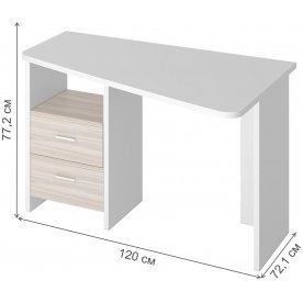 Письменный стол Домино Lite СКЛ-Трап120 БЕК правый