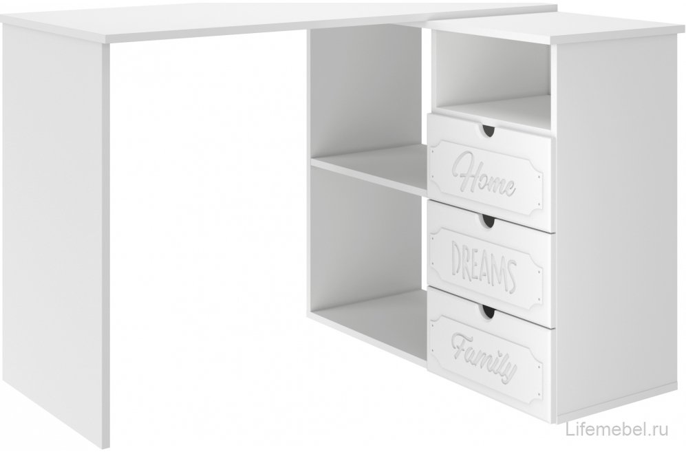 Письменный стол Дримстар ДС-5 белое дерево