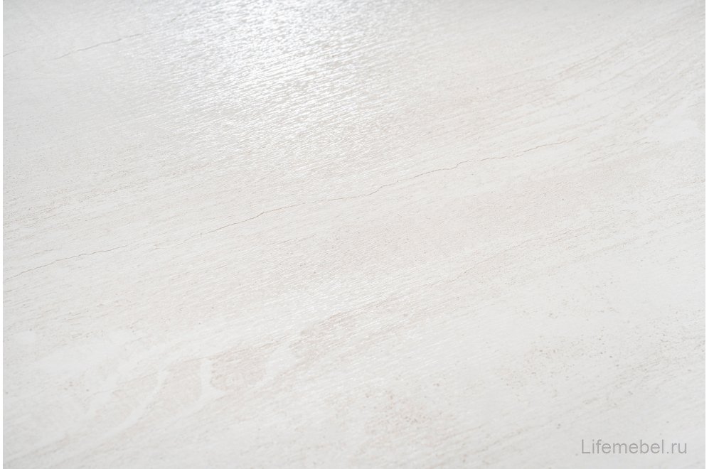 Письменный стол Эго Ст-3 на ножках бетон светлый / белый глянец