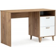 дуб крафт золотой / белый глянец