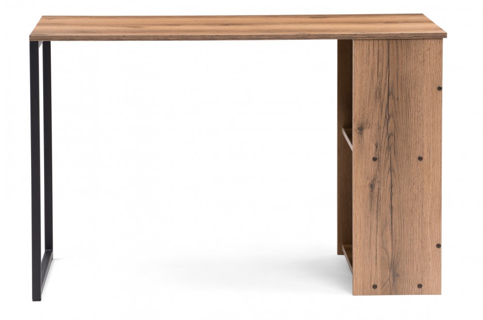 Письменный стол Фред Лофт черный матовый / дуб делано темный