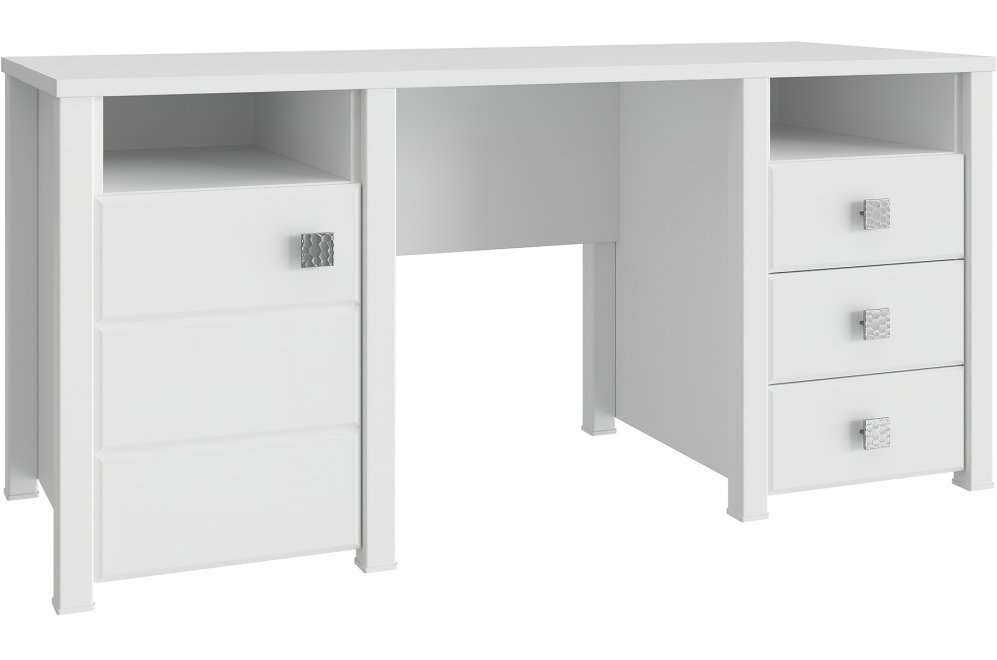 Письменный стол Изабель ИЗ-41К белое дерево