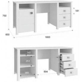 Письменный стол Изабель ИЗ-41К и ИЗ-42