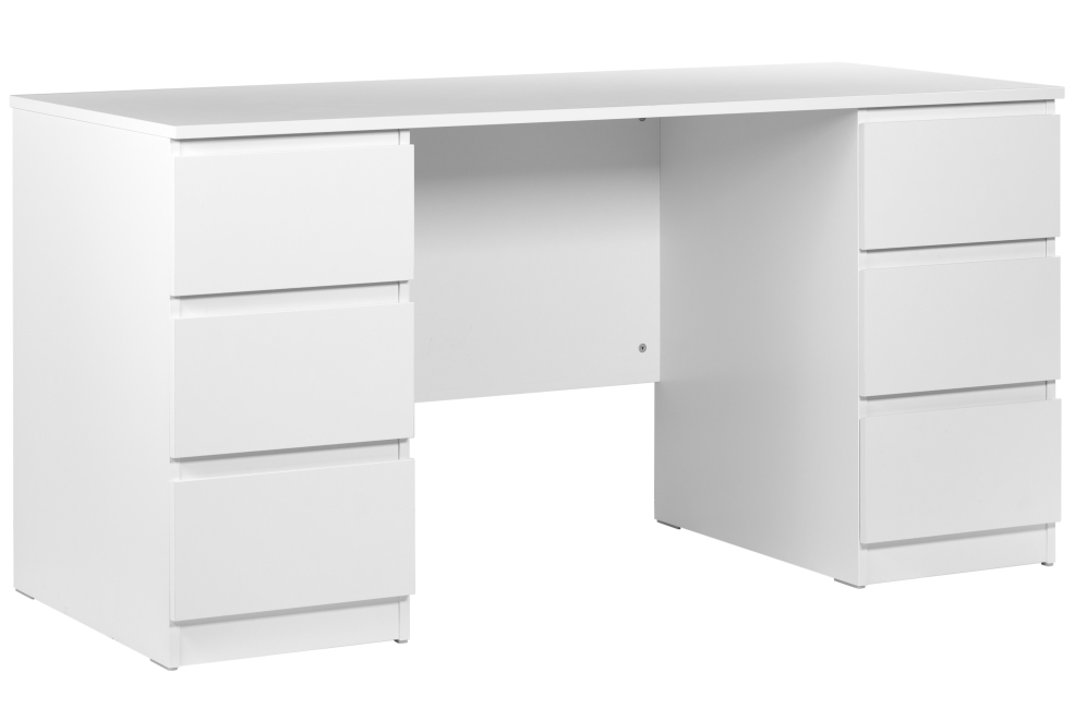 Письменный стол Кастор 151х65 с ящиками белый