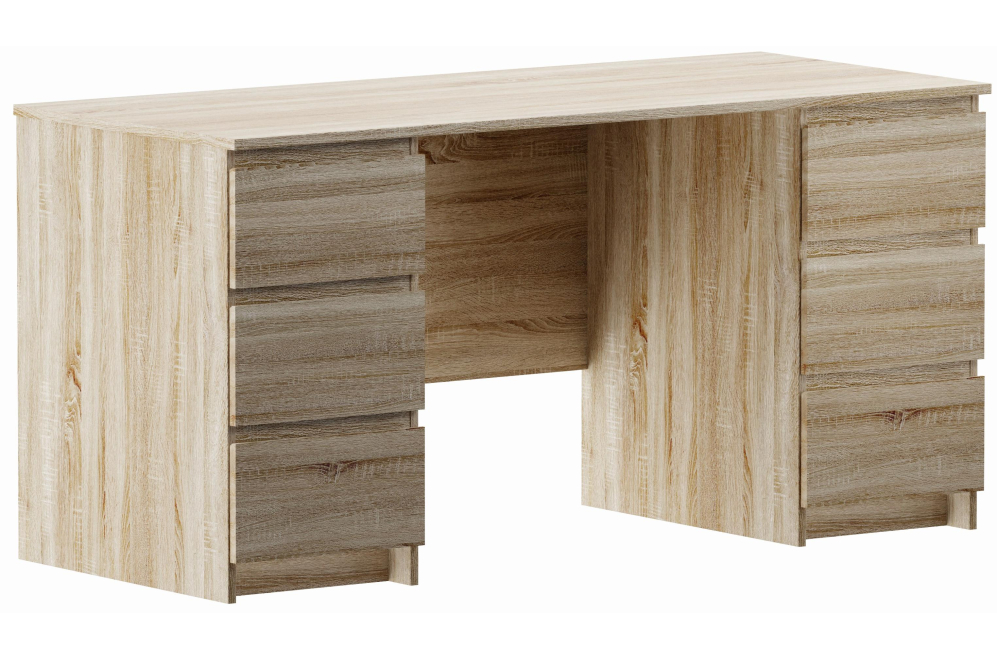 Письменный стол Кастор 151х65 с ящиками сонома