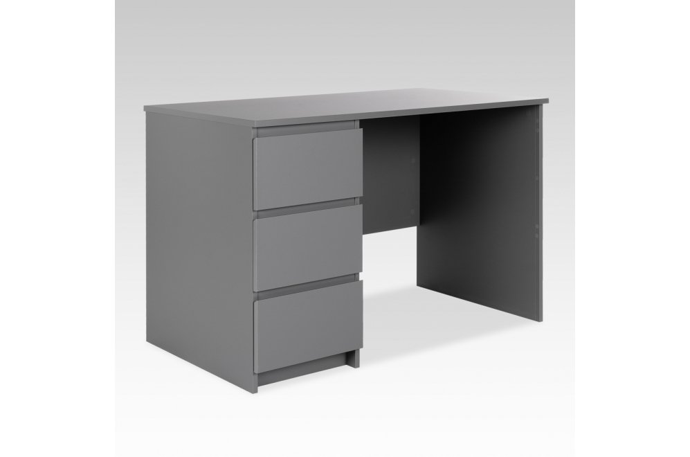 Письменный стол Кастор 151х65 3 ящика серый