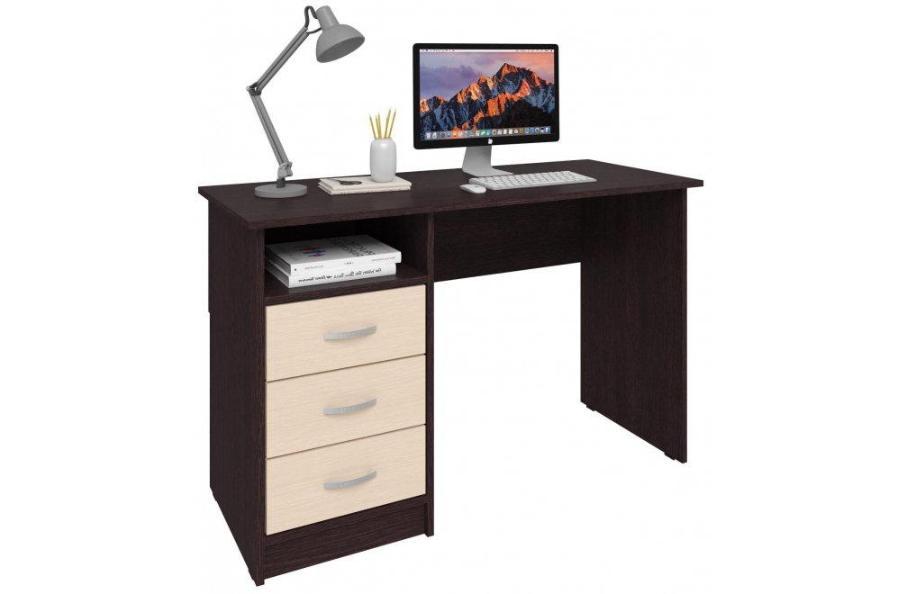 Письменный стол Хит-3 венге цаво / дуб молочный