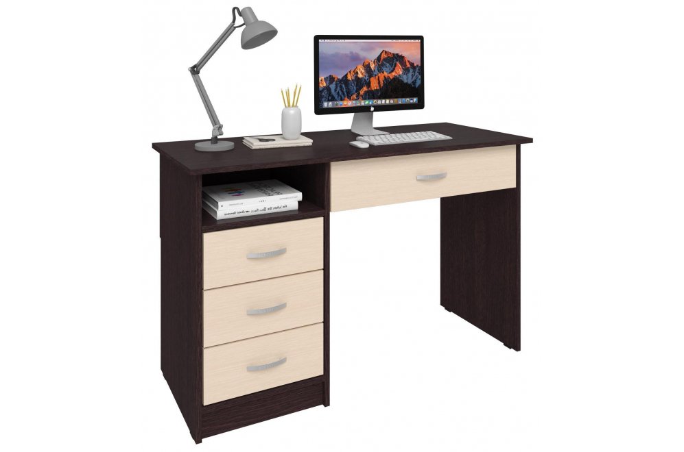 Письменный стол Хит-4 венге цаво / дуб молочный