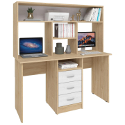 дуб сонома / белый