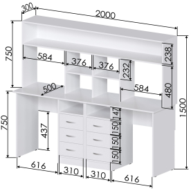 Письменный стол Хит-56
