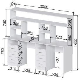 Письменный стол Хит-58