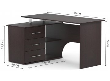 Письменный стол КСТ-09 левый
