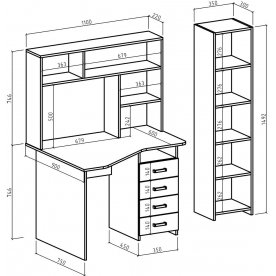 Письменный стол Лайт 19