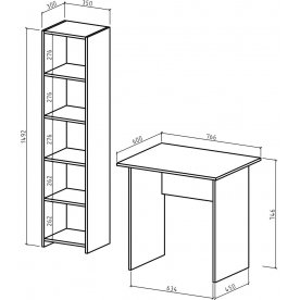 Письменный стол Лайт 1