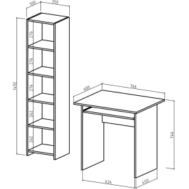Письменный стол Лайт-1
