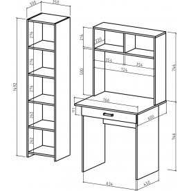 Письменный стол Лайт 1Я