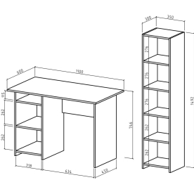 Письменный стол Лайт-2