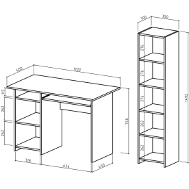 Письменный стол Лайт 2К