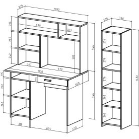 Письменный стол Лайт 2Я