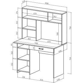 Письменный стол Лайт-2Я