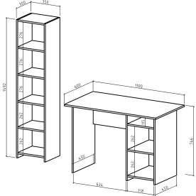 Письменный стол Лайт 3