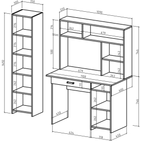 Письменный стол Лайт-3Я