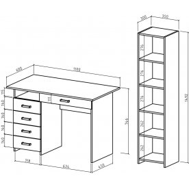 Письменный стол Лайт-4Я