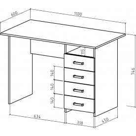 Письменный стол Лайт-5
