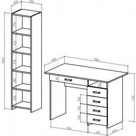 Письменный стол Лайт 5Я