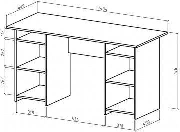 Письменный стол Лайт-6