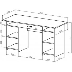 Письменный стол Лайт-6Я