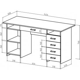 Письменный стол Лайт-7Я