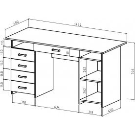 Письменный стол Лайт-8Я