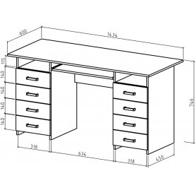 Письменный стол Лайт-9К