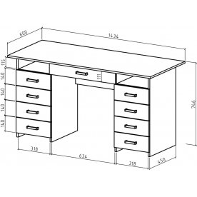Письменный стол Лайт-9Я