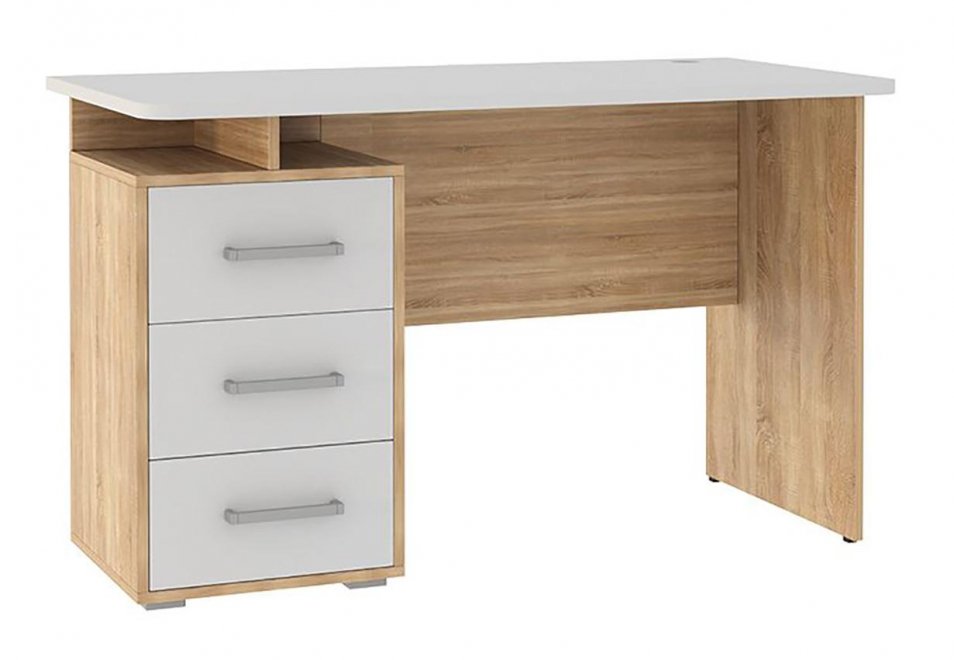 Письменный стол Лайт К3 дуб сонома / белый